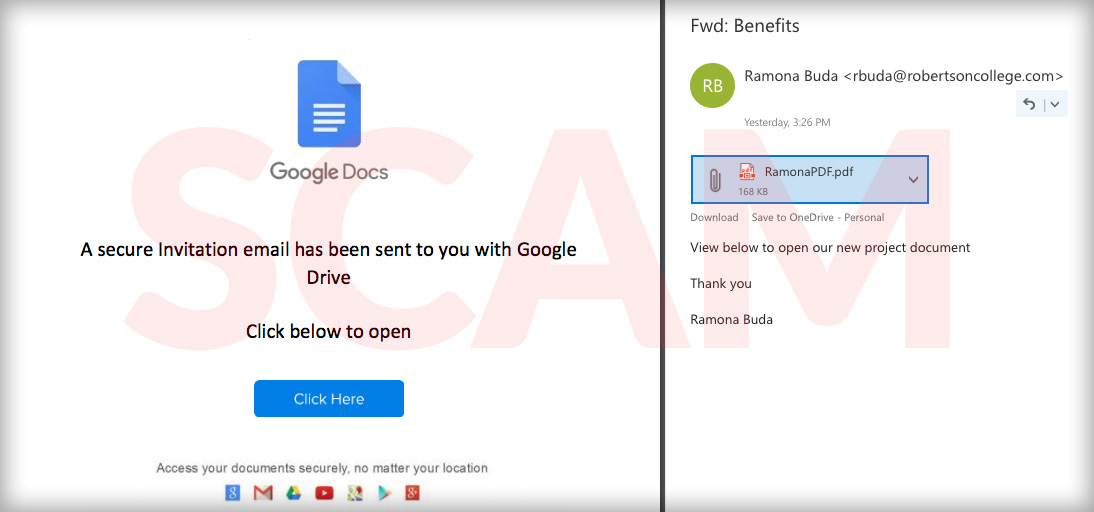 google docs scam